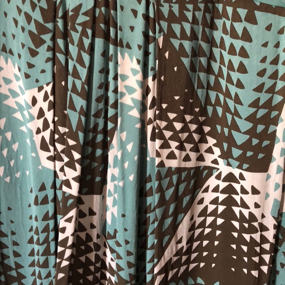 BCBG DRESS in Blue, Brown, and Cream - Picture 3 of 5